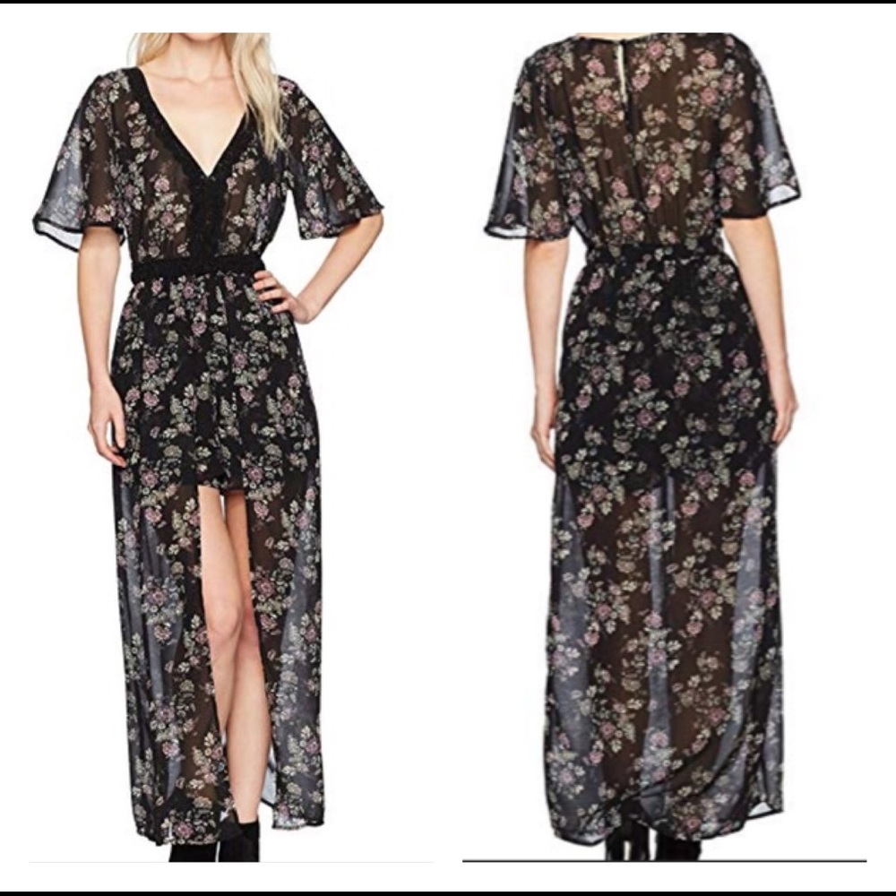 Sequin Hearts Maxi Romper